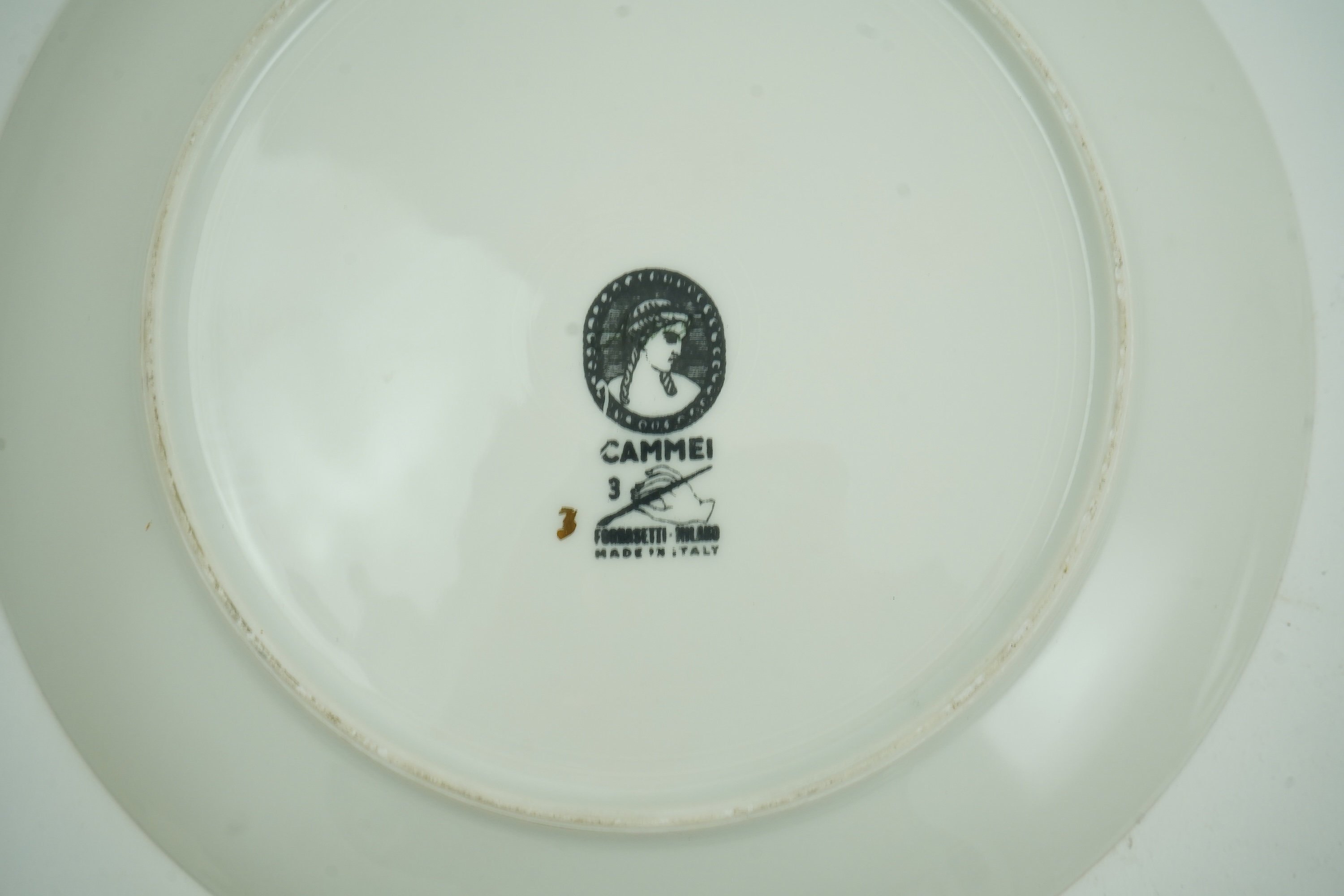 Piero Fornasetti (Italian, 1913-1988): Five various plates